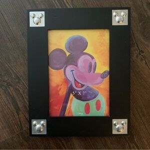 Disney Black Frame with Colorful Pop-Art Mickey Illustration